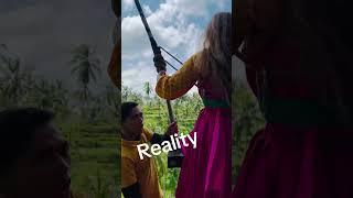 Expectations vs reality of Bali swing #baliswing #bali #ubud #realbaliswing