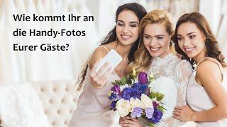 Hochzeitsgäste werden zu Fotografen / Handy-Fotos teilen