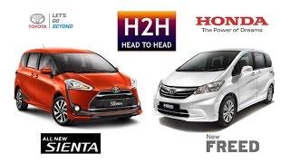 H2H #57 Toyota Sienta vs Honda New Freed