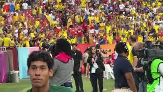 Fans run on field after Colombia defeats USMNT in soccer 5-1 in USA