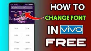 How To Change Font Style In Any VIVO Phones 2022 | Free Font For VIVO Phone | Change Font in Vivo |