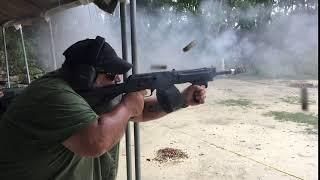 Shooting the Full Auto Saiga 12 Shotgun