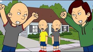 Classic Caillou gives Caillou a PUNISHMENT DAY/Grounded