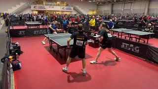 Senioren-WM Rom Doppel: Konstantin Weidlich & Andreas Henke vs F. Maroy & S. Rouvrois (Belgien)