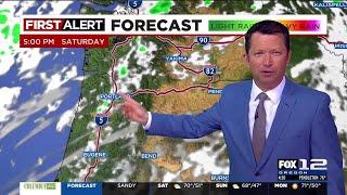 First Alert Friday evening FOX 12 weather forecast (9/13)