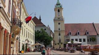 Exploring the streets of Old Town Bratislava Slovakia