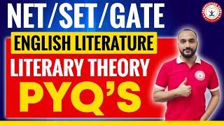NET/SET/GATE :ENGLISH LITERATURE || Literary Theory PYQ's || UGC NET COACHING #competitionguru