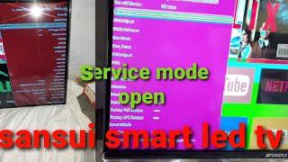 #sansui #smart led tv #service cod  mode open #factory code