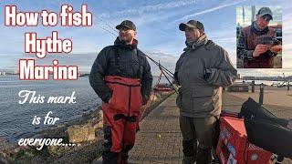 How to fishing Hythe Marina. UK sea fishing.