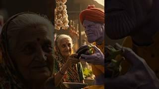 What If Thanos Retired to Sell Eggplants in India? #Thanos #marvel  #funny  #AIshorts #AIGenerated