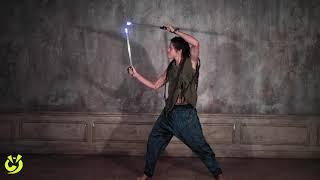 Brazilian poi master  Gustavo Ollitta spin LED Ignis pixel 200 HD poi props