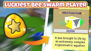 Reacting to the LUCKIEST Players in Bee Swarm Simulator!