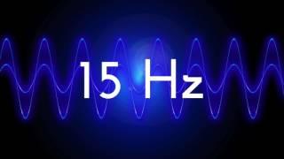 15 Hz clean sine wave BASS TEST TONE frequency