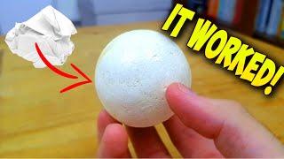 How to Make a POLISHED White PAPER BALL