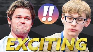 Most EXCITING Game of the year | Denis Lazavik  vs Magnus Carlsen | Champions Chess Tour 2024