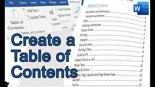 Quickly & easily insert a Table of Contents in MS Word