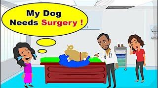 Vivian's Dog is Sick | English Conversation | Funny English Story | Vivian English