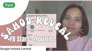 FIRST YOUTUBE SAHOD REVEAL + FB STARS EARNINGS