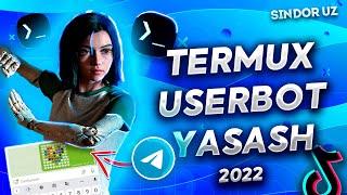 TIKTOKDA TREND BO'LGAN USERBOT YASASH // TERMUX BILAN