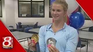 Carmel Olympians get a hero's welcome