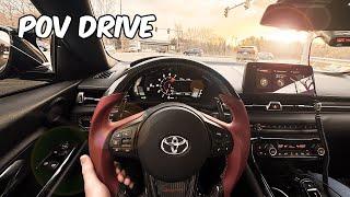 POV DRIVE: This SUPRA Sounds UNREAL! (POPS, TURBO FLUTTER, BANGS!)