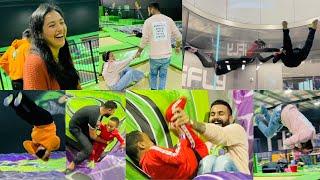 TRAMPOLINE PARK FUN WITH HOMIES | iFLY EXPERIENCE | SAUNKAN SAUNKNE REVIEW | INDER & KIRAT