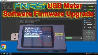 How to Frimware Upgrade Fnirsi USB Tester Meters FNB58 FNB48S FNB48 software update
