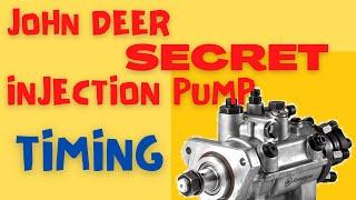 Fuel injection pump timing secret