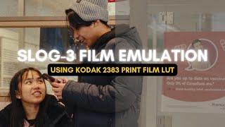 Turn your SLOG3 Footage to a FILMIC LOOK | DaVinci Resolve | Kodak 2383 Film Lut | Sony FX30