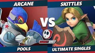 Sweet Spot 8 - Arcane (Falco) Vs. Skittles (Young Link) Smash Ultimate - SSBU