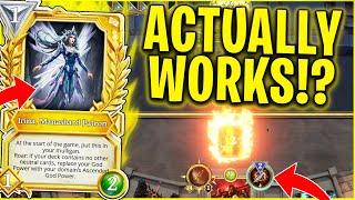 *NEW* ASCENDED WAR GOD POWER is Crazy! - Good or bad?! Gods Unchained Gameplay!