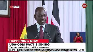 Ruto : We the leaders of Kenya Kwanza and ODM commit to implementing the NADCO report