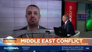 Yousef Alhelou- Gaza TVNews talks to Euronews on the Israeli escalation in Gaza.
