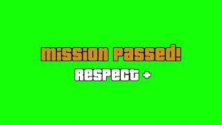 Mission Passed GTA SA - Green screen Template