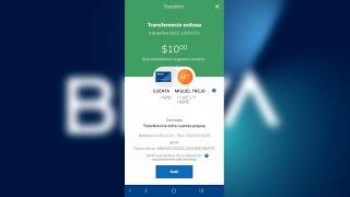 Como realizar un transferencia bancaria SPEI desde BBVA Movil