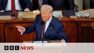 What did Donald Trump say in his address to US Congress? | BBC News