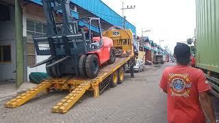 FORKLIFT HELI 10 TON G SERIES | CPCD100-W5G | Muat forklift 10 ton ke safeloader