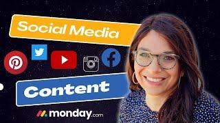 Managing Social Media and Content with monday.com | Boosting Productivity and Collaboration