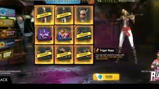 FREE FIRE ULTIMATE RECRUIT ALL SPIN ! GOT HIP HOP/SAKURA BUNDEL SEASON 1 TO 8 ELITE PASS SPIN 2500