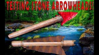 STONE arrowheads, (LONG FORMAT) Flintknapping, Primitive Hunting, Wilderness Survival!