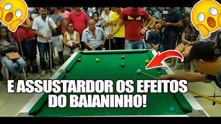 O SALÃO SE CALOU PARA VER AS TACADAS DO BAIANINHO