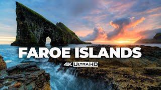 FLYING OVER THE FAROE ISLANDS | 4K Ambient Drone Film. Music for beautiful relaxation.