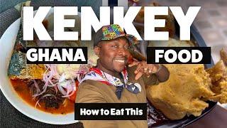 Ghana Kenkey Mukbang - Eating Ghana Food In UK