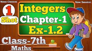 Class 7th Maths Ex-1.2 | Chapter 1 (Integers) | All Questions CBSE NCERT
