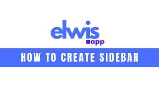 Series of Basic Tutorials - 6.How to create a Sidebar