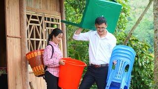 CEO Quang suddenly bought furniture for Linda and made her very happy.