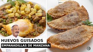 HUEVOS guisados y EMPANADILLAS de manzana con Karlos Arguiñano // Cocina Abierta