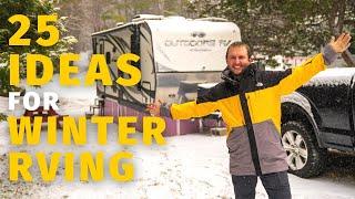 25 things we did to prepare for WINTER in RV