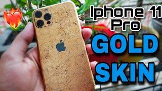 Matte Gold skin for my iPhone 11 pro ️‍ || BEST SKIN FOR IPHONE ||  wrapcart.com