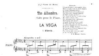Isaac Albéniz: La Vega (1897)